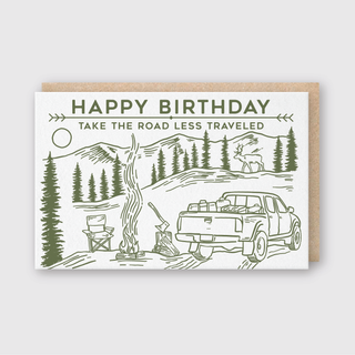 Happy Birthday Road Less Traveled Truck: 5.31x 3.45