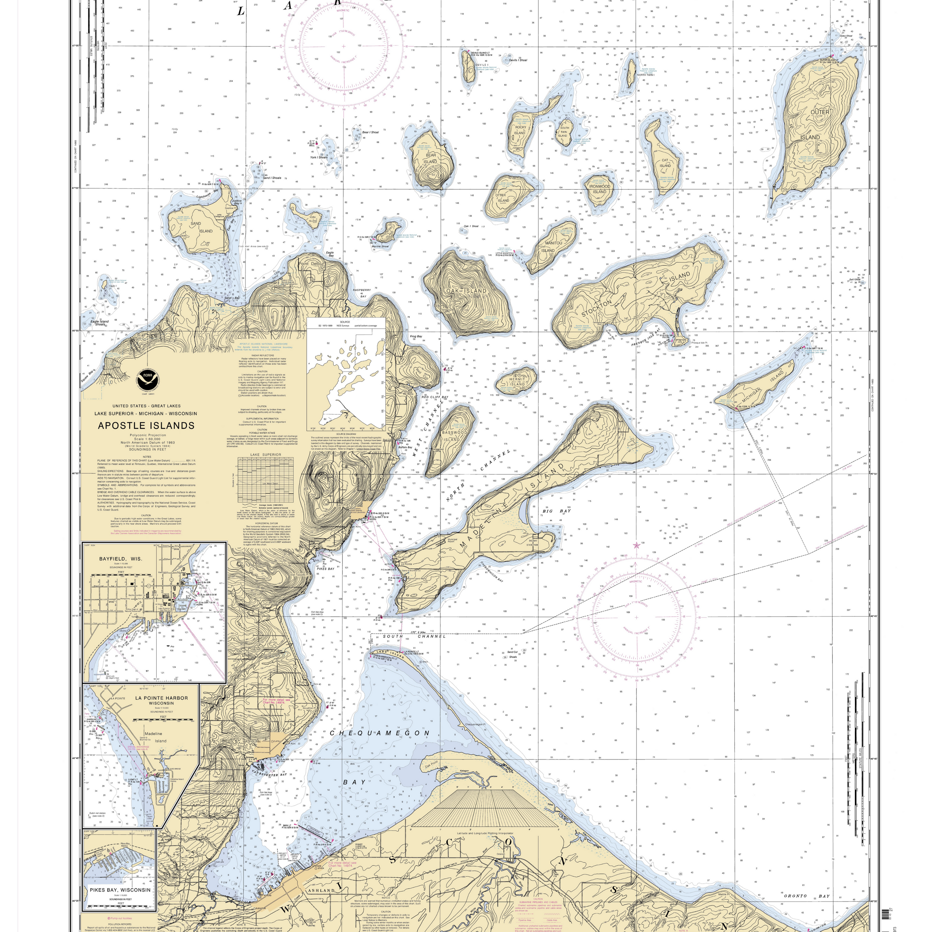 Apostle Island Map Mug – AdventureUs
