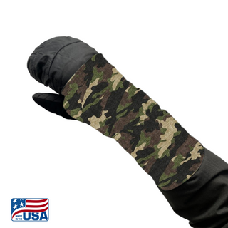 Snow Sleeves® Wrist Gaiters are a fun and functional wrist warmer that can be worn over or under jacket sleeves. These comfortable, unique wrist covers protect the gap between glove and jacket sleeves to keep the snow and cold out, so that you can focus on enjoying the outdoors. Snow Sleeves®  Wrist Gaiters and warmers invented and made in the USA by AdventureUs in Washburn Wisconsin.