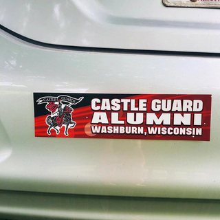 Castle Guards Alumni Washburn Wisconsin Bumper Sticker - School Donation Giveback