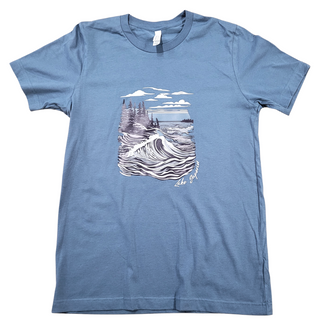 Crashing Waves Lake Superior T-shirt