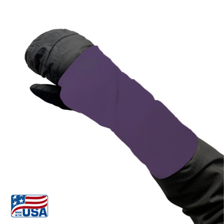 Snow Sleeves® Wrist Gaiters are a fun and functional wrist warmer that can be worn over or under jacket sleeves. These comfortable, unique wrist covers protect the gap between glove and jacket sleeves to keep the snow and cold out, so that you can focus on enjoying the outdoors. Snow Sleeves®  Wrist Gaiters and warmers invented and made in the USA by AdventureUs in Washburn Wisconsin.