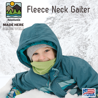 Look good and protect your neck and face from the cold and wind with a super soft Neck Gaiter made in the USA by AdventureUs in Washburn Wisconsin.  Made with high quality, pill-resistant Micro Fleece to keep you warm and dry during cold weather and winter adventures. Neck warmers are a must-have addition to your cold weather layers.