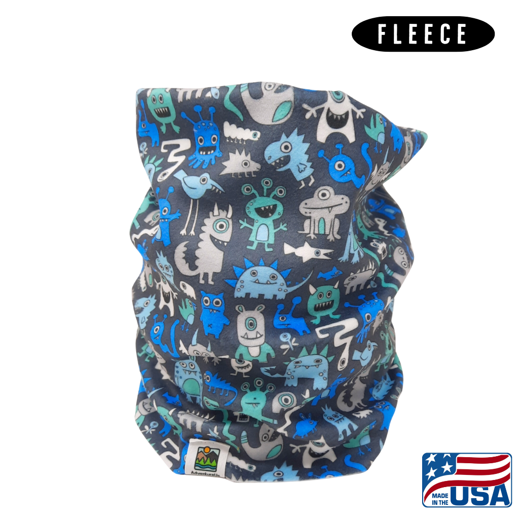 Little Monsters - Thermal Fleece Neck Gaiter - USA Made – AdventureUs