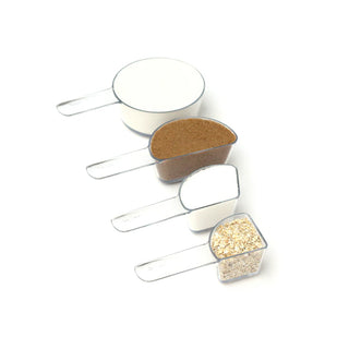 Perfect for Camp Kitchens; Stackable, Packable, Practical and a Fun way to Learn Fractions. Visual Clear Measuring Cups.