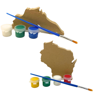 Wood Carving Painting Kits, featuring delightful designs of Lake Superior and Wisconsin!&nbsp;

Each kit includes a kid-friendly, pre-carved wooden plaque of these iconic locations, making it easy for young artists to dive into their own crafting adventure. With vibrant paints + brush, kids can paint their way to creating their own unique masterpieces. Perfect for sparking creativity and fine motor skills, these kits&nbsp;offer a delightful and joyful experience.