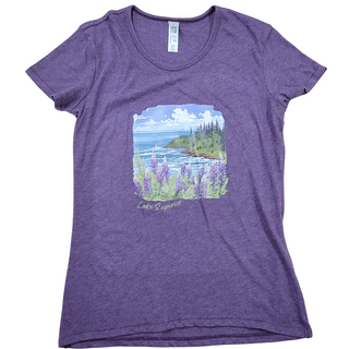 Lupine Shoreline Lake Superior T-shirt