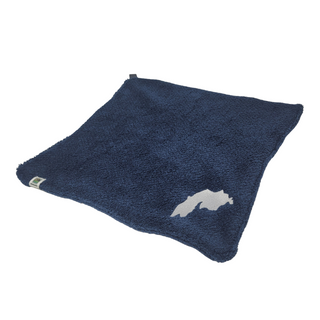 Our Baby Snuggle Blanket is handcrafted in Wisconsin, USA from the plushest fleece fabric, creating a luxuriously, double-layered comfort lovey that will soothe even the fussiest baby. A truly special item, perfect for snuggling and gifting.  Plush fuzzy fleece in a compact size for snuggles on the go.  Add it to your diaper bag for easy soothing on all of your adventures. Polyester tag loop is perfect for securing to car seats and stroller as well as an additional sensory experience