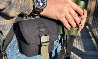 Built for longer looks and bigger glass, the Field Issue Binocular Pouch is purpose-built to protect your Field Issue 32mm Binoculars while staying flexible enough for everyday carry and travel.

Made from rugged recycled fabric, this pouch features NocLoc universal strap connectors, a secure closure, and an internal pocket for field notes. Whether worn cross-body, slung over a shoulder, or mounted to your pack or bike, it integrates seamlessly into the NocLoc carry system.