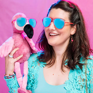 These amazing shades are the real deal. Super-stylish &amp; perfect for all your adventures!&nbsp; Be the envy of your friends this summer season!&nbsp;

Great sunglasses for kids (~7 years &amp; up) and adults.

POLARIZED: Glare reducing, polarized lenses with UV400 protection against UVA/UVB rays
NO Slip: Special grip coating eliminates slippage while sweating
NO Bounce: Snug and lightweight frame with a comfortable fit to prevent bouncing during high-impact sports