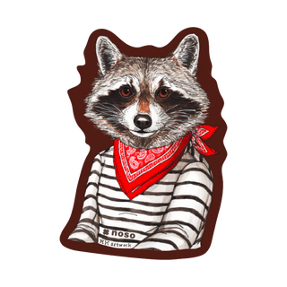 RACCOON BANDIT by Rachel Kozlowski - Stick On NOSO Patch