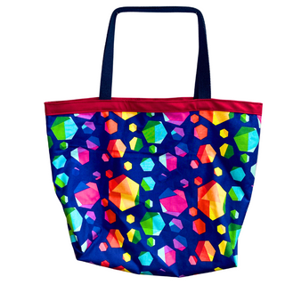 Rainbow Gems - Market Tote - 100% Cotton - USA Made