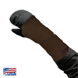 Snow Sleeves® Wrist Gaiters are a fun and functional wrist warmer that can be worn over or under jacket sleeves. These comfortable, unique wrist covers protect the gap between glove and jacket sleeves to keep the snow and cold out, so that you can focus on enjoying the outdoors. Snow Sleeves®  Wrist Gaiters and warmers invented and made in the USA by AdventureUs in Washburn Wisconsin.