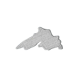 Silver Lake Superior Embroidered patch measuring two inches by one inch. Can be stitched or heat applied.