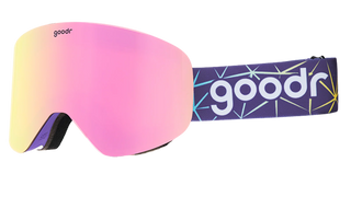 Goodr Snow G Goggles are perfect for the bunny slope bomber to the double black diamond daredevil!&nbsp;These goggles offer you anti-fog, anti-glare, full UV400 protection on the slopes with a comfortable, NO SLIP fit!