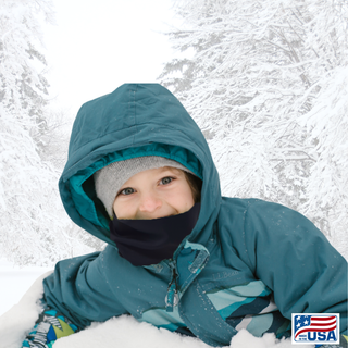 Look good and protect your neck and face from the cold and wind with a Neck Gaiter made in the USA by AdventureUs in Washburn Wisconsin. Made with high quality, pill-resistant Polartec® 200 Series fleece to keep adults and children warm and dry during cold weather and winter adventures. Neck warmers are a must-have addition to your cold weather layers.