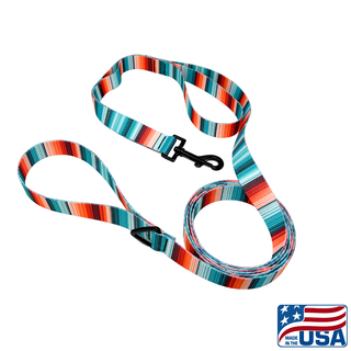Grab your pup and hit the trail—outdoor adventures together are the ultimate stress-buster and friendship builder. This leash features rugged, heavy-duty webbing and hardware built to withstand every romp and ramble. Proudly crafted right here in Washburn, Wisconsin, it's gear you can trust for all your shared explorations.