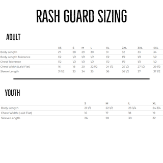 CBSC Preorder - Graphite Rash Guard Shirt - Adult