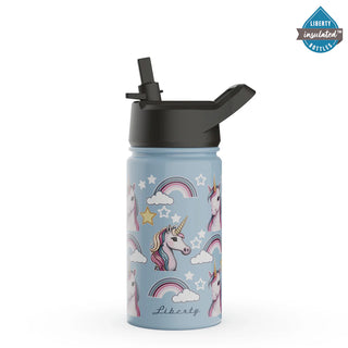 Kids 12oz Double Wall Insulated Water Bottle - USA Made