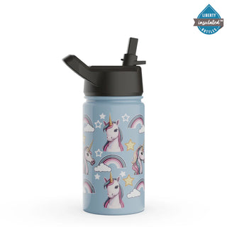 Kids 12oz Double Wall Insulated Water Bottle - USA Made