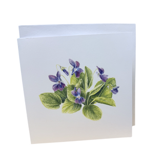 Violets Watercolor Card - Patti Corning