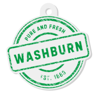 Washburn logo with 'Pure and Fresh' text on a white background