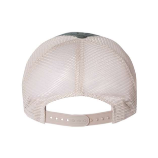 Washburn Washed Green with Cream Mesh Unstructured Baseball Hat