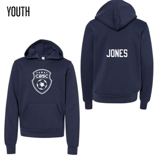 CBSC Preorder - Navy Pull Over Hooded Sweatshirt - Youth - Personalized