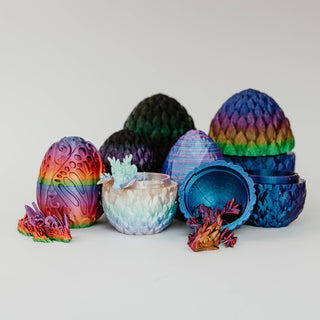 Medium 3D Printed Mystery Dragon Egg Sets – Assorted Colors