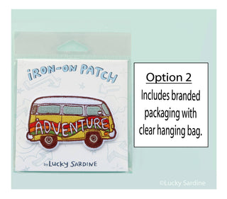Rainbow Hippie Van, 70s Adventure Embroidered Iron-On Patch: No (Loose Patches)
