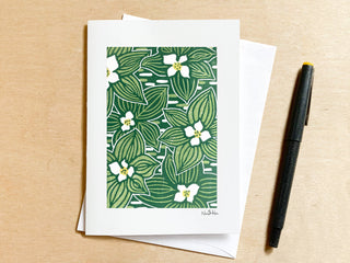 Bunchberries Greeting Card: With Clear EcoSleeve
