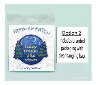 Sleep Under The Stars, Camping Embroidered Iron-On Patch: No (Loose Patches)