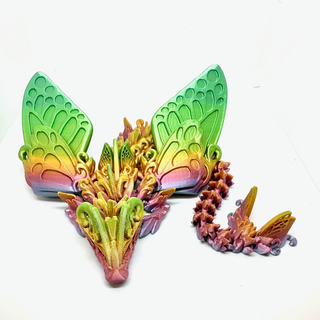 Medium 3D Printed Dragons with Wings – Assorted Colors