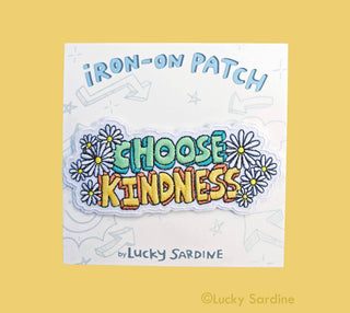 Choose Kindness Daisy Flower, Kind Embroidered Iron-On Patch: No (Loose Patches)
