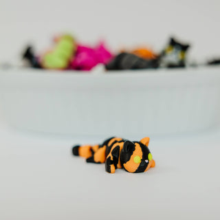 Tiny 3D Printed Pocket Cat Fidgets