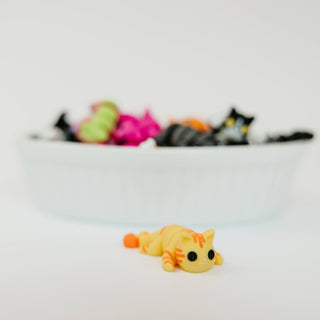 Tiny 3D Printed Pocket Cat Fidgets