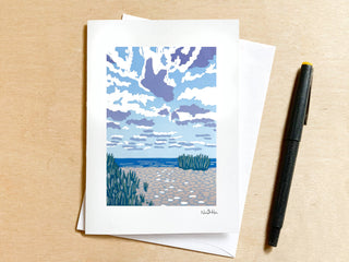 Beach Day Greeting Card: With Clear EcoSleeve
