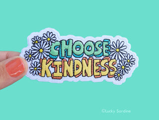 Choose Kindness Daisy Flower, Kind Embroidered Iron-On Patch: No (Loose Patches)