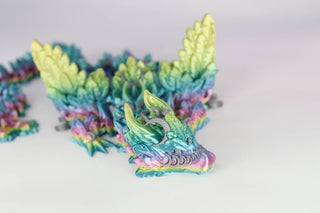 Medium 3D Printed Dragons with Wings – Assorted Colors