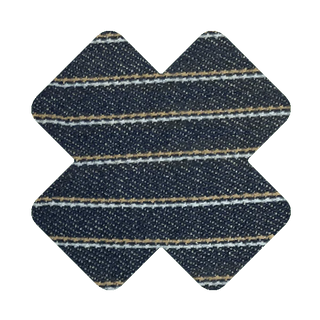 Denim Stripe X - Stick On NOSO Patch