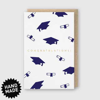 Congrats Grad Caps: 3 3/8" X 5 3/8"