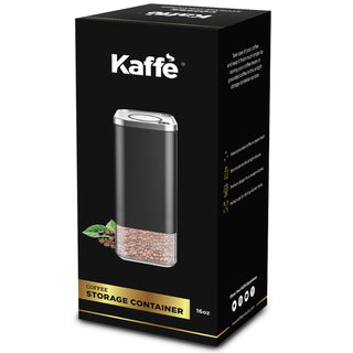 Kaffe Coffee Canister Storage Container Stainless Steel: 16oz