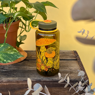 16oz Toad & Mushrooms, Wide Mouth Nalgene Water Bottle