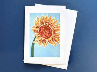 Sunflower Greeting Card: With Clear EcoSleeve