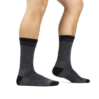 Fox River Backcountry lightweight hiking socks in neutral tones, featuring reinforced heel and toe, ribbed arch support, and breathable mesh panels—ideal for outdoor adventures.