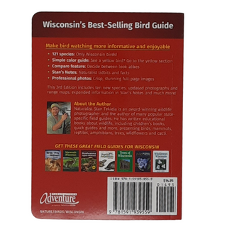 Get Wisconsin's best-selling bird guide! This 3rd edition is packed with lots of information to make bird watching more enjoyable, including: 121 species found in Wisconsin Color coded to help you identify birds faster Professional photos Naturalist facts & tidbits