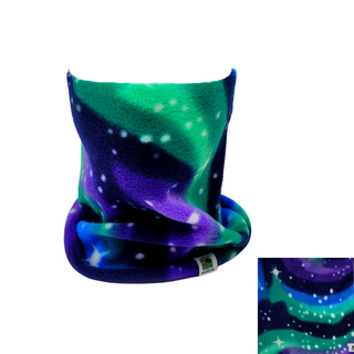 This chunky fleece neck gaiter is a shorter, looser style for cozy warmth.