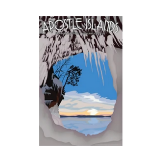 Surround your life with the things you love like the Apostle Islands Ice Caves.  Easily sticks to anything magnetic: fridge, tool chest & chalk boards! High quality gloss image on flat magnet backing. Designed by Local Wisconsin Artist, Bemused Designs & Photography