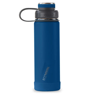 This vacuum insulated bottle will keep your drink hot or cold all day long.  Keeps contents cold up to 60 hours/Hot up to 12 hours Removable strainer for tea, fruit, and ice Wide mouth for easy filling Smaller, soft silicone spout for comfortable sipping 20 oz capacity 3 inch diameter fits in cup holders Brand: EcoVessel Style: Boulder