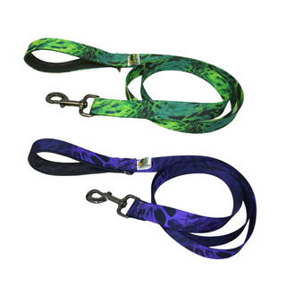 AdventureUs Dog Leash Python Power-  You’ll be the envy of the yard with this amazing python print.  Did you know that pythons can reach up to 33 feet, 250 lbs, AND are camouflaged to blend into their wide range of habitats throughout the world?!  Cool, right! Super Cool.